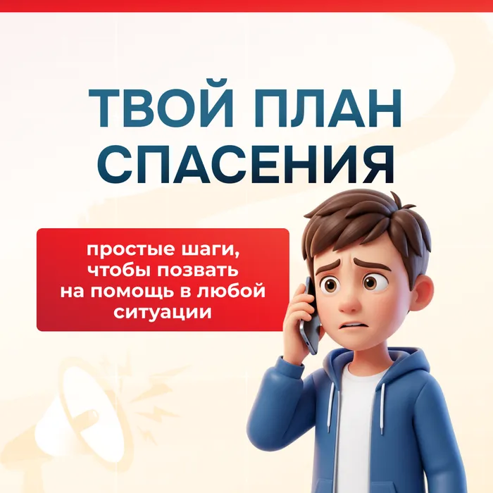 Памятка: «Простые шаги, чтобы позвать на помощь в любой ситуации»