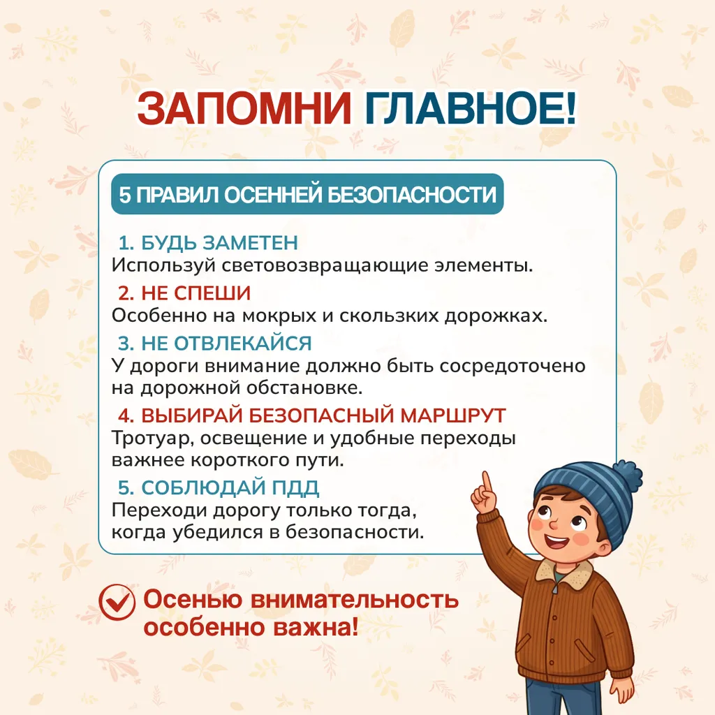 безопасность осенью 9